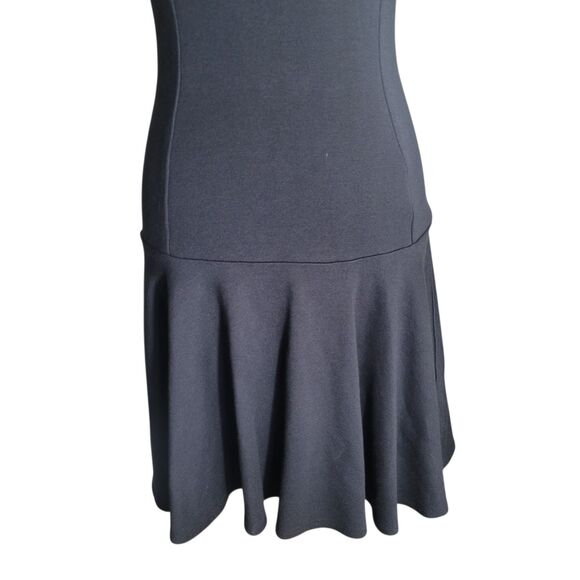 Kate Young Target Cocktail Dress Womens Size 4 Black Ponte Cap Sleeve Open Back - Picture 5 of 12